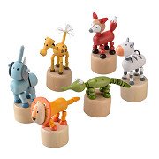 Wooden Print Figure Jungle Animals