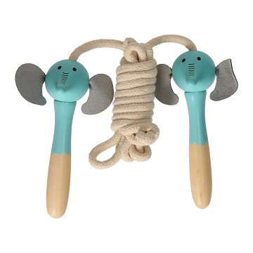 Wooden Jump Rope Animal - Elephant