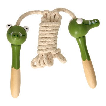 Wooden Jump Rope Animal - Crocodile