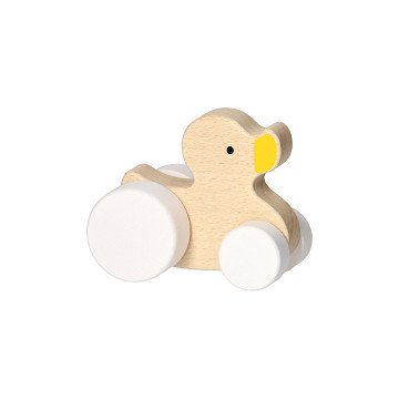 Wooden Playing Figure - Duck on Wheels