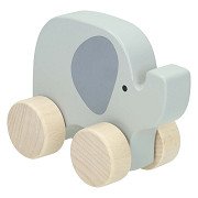 Wooden Toy Figure - Elephant on Wheels