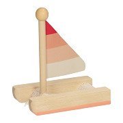 Katamaran Holz -Rot