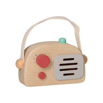 Wooden Radio - White