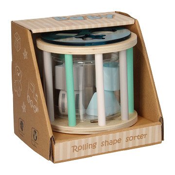 Wooden Shape Sorter - Pastel Blue