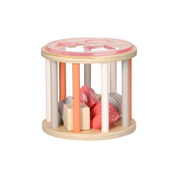 Wooden Shape Sorter - Pastel Pink