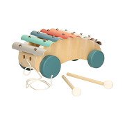 Wooden Pull Vehicle Xylophone