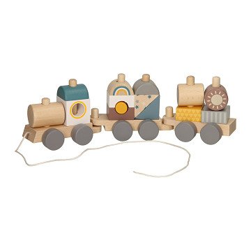 Wooden Stacking and Pull Train