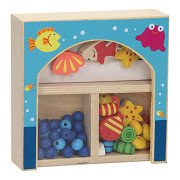 Bead box Wood - Underwater world