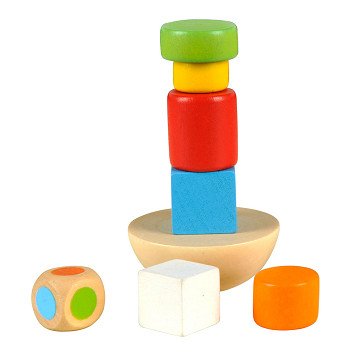 Wooden Balance Game in Tin