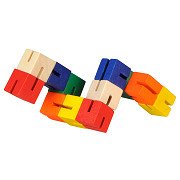 Wooden switching puzzle