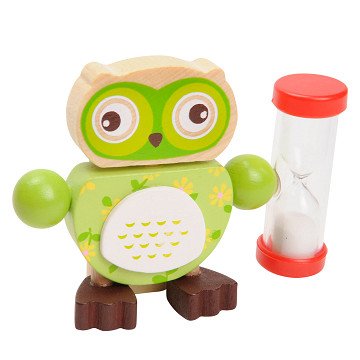 Toothbrush holder Owl - Green