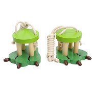 Wooden Bobbins - Dino