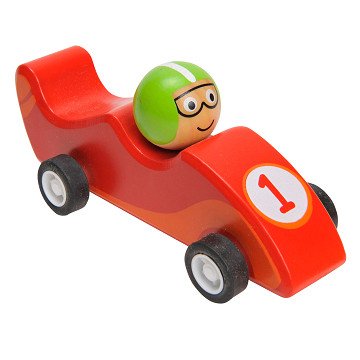 Pull Back Race Car Wood