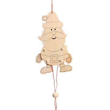 Kleur je eigen Trekpop - Kerstman