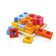 Wooden Stacking Toys Rainbow Blocks