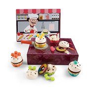 Wooden Cupcakes Playset