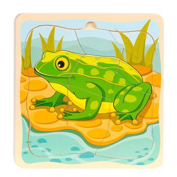 Schichten-Puzzle-Zyklus – Frosch