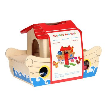 Wooden Noah's Ark, 19 pcs.