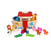 Wooden Noah's Ark, 19 pcs.