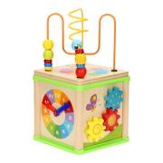 Wooden Activity Cube 5in1