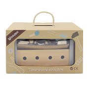 Wooden Tool Box Portable, 17pcs.