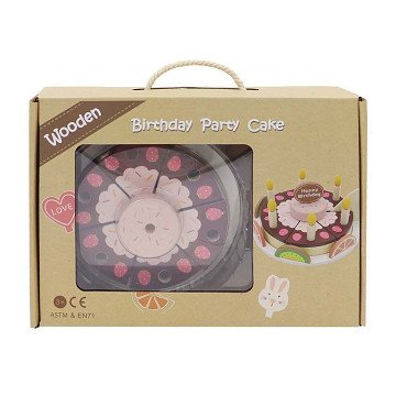 Geburtstagstorte aus Holz, 27-tlg.