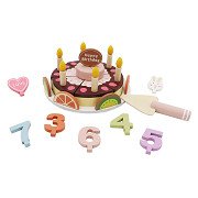 Geburtstagstorte aus Holz, 27-tlg.