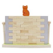 Wand-Balancespiel aus Holzklötzen, 44-tlg.