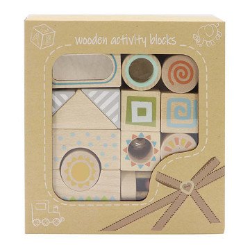 Wooden Activity Blocks, 14pcs.
