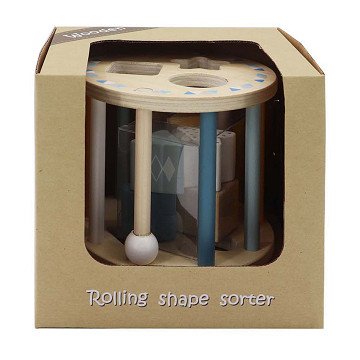 Rollender Formsortierer aus Holz