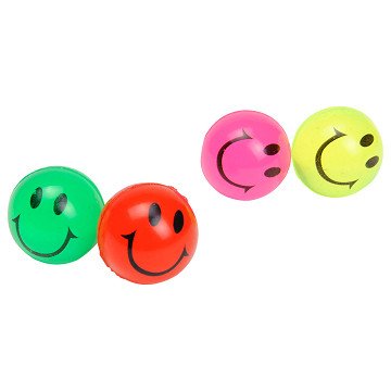 Colored Bouncing Ball - Smiley Face
