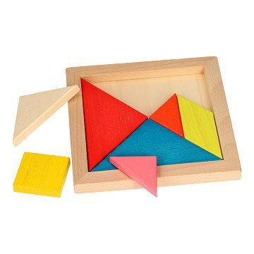 Tangram Puzzle Wood, 7 pcs.