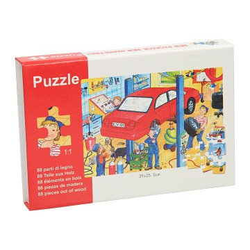 Houten Legpuzzel Garage, 88st.