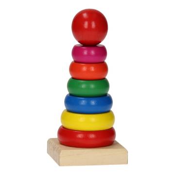 Wooden stacking tower