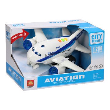 Flugzeug mit Licht und Ton