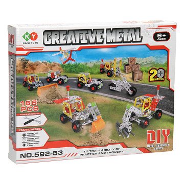 Metal Construction Set 20 Models, 166pcs.