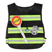Police Set with Stop Sign & Whistle, 3pcs.