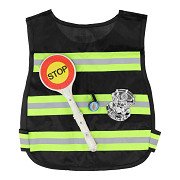 Police set with Stop Sign & Whistle, 3 pieces.
