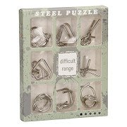 Metal Brain Puzzles, 9 pcs. *