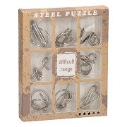 Metal Brain Puzzles, 9 pcs. ***