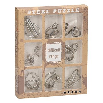 Metall-Gehirnpuzzle, 9-tlg. ***