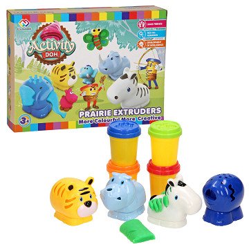 Clay Set 3D Shapes - Wild Animals