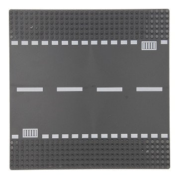 Bouwplaat Rechte Weg Grijs