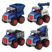 Construction vehicle in storage box