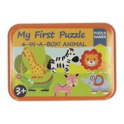 My First 6 Puzzles in Tin - Wild Animals