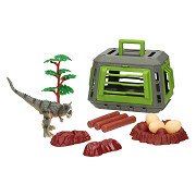 Dino-Spielset mit Käfig