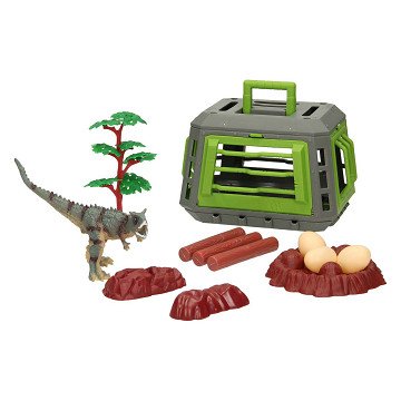 Dino-Spielset mit Käfig