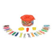 Kleisetje in Ton - 18 Kleuren Klei - 21dlg.