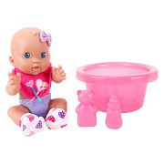 Doll set with bath