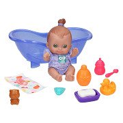 Doll set with bath